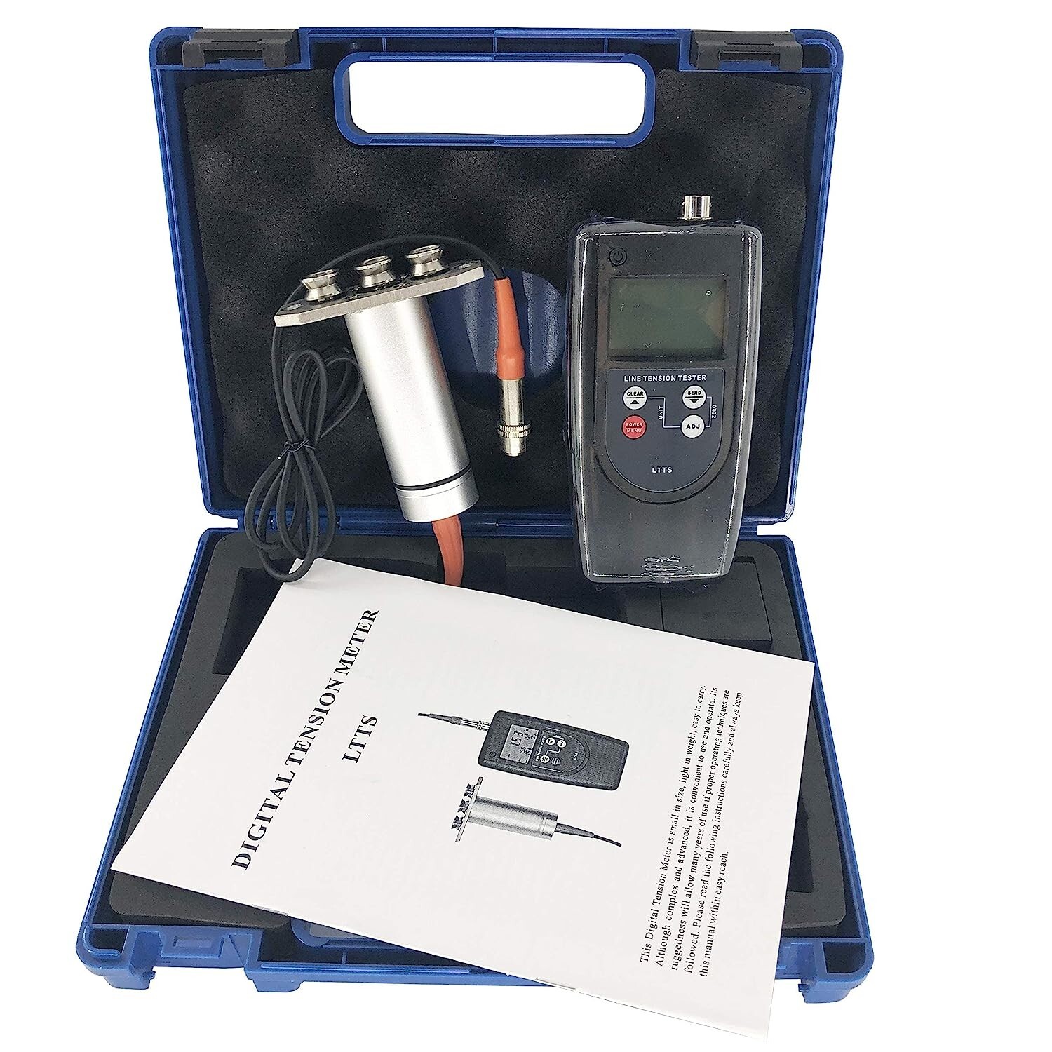 Digital Line Tensiometer Tension Meter Gauge 2.0kgf 2000gf 19.6N 4.4Lbf