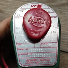 ASCO Solenoid Valve 8211A3 120V 50/60Hz Automatic Switch Co. Green & Red