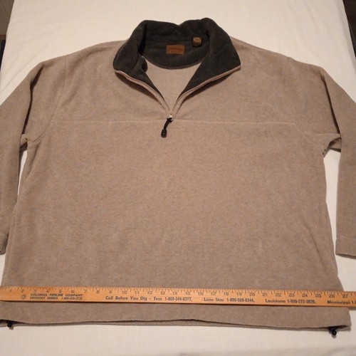 St. John's Bay Women's Henley Jacket Size XL Grayish Tan Fleece Pockets Zip, EUC - Picture 5 of 21