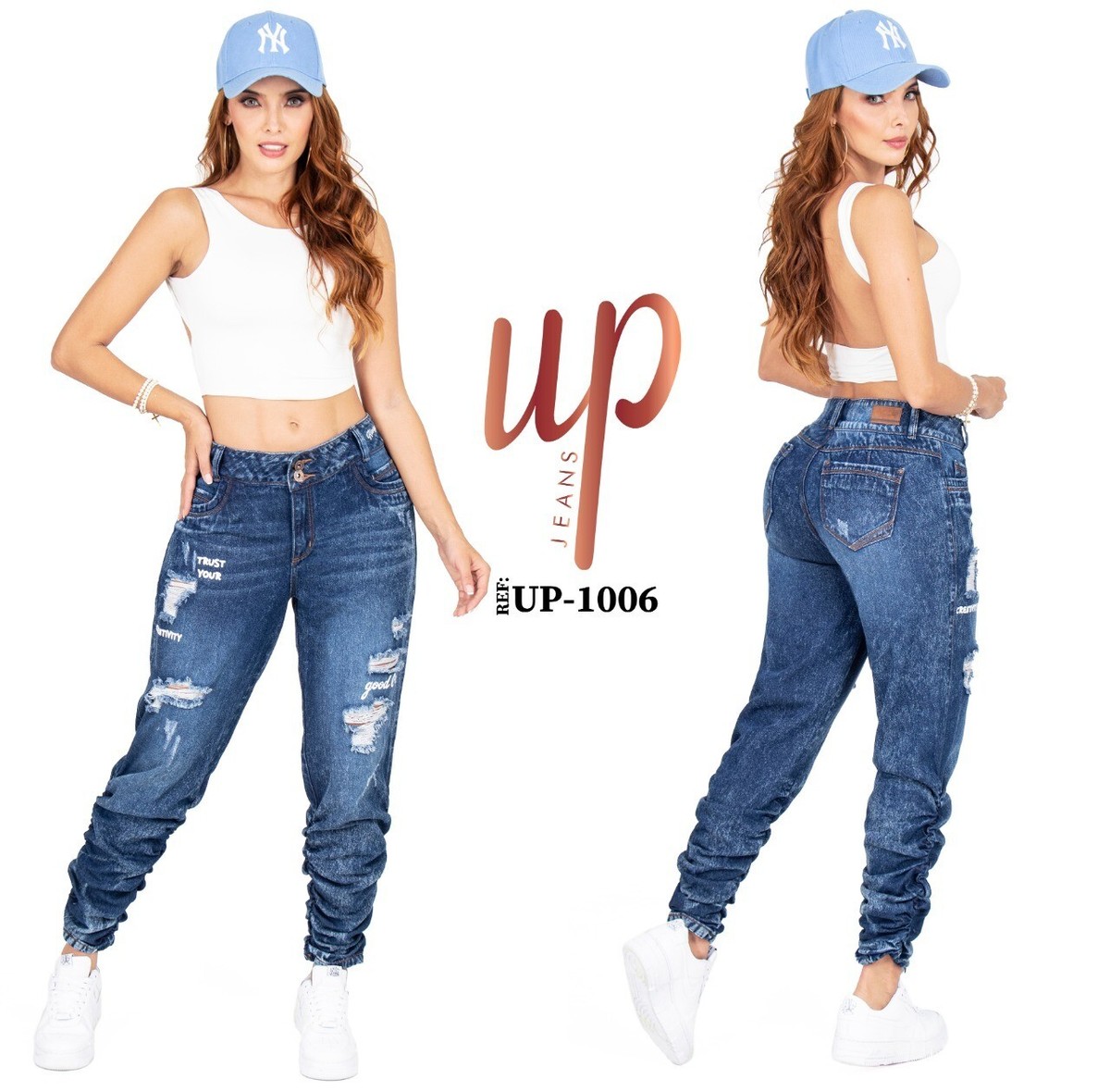 Ladies Jeans Marca Pitbull Jeans THE ORIGINAL PUSH UP COLOMBIAN Up