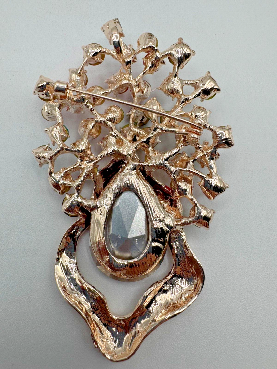 X-2094 BROOCH ROSE GOLD TONE PIN 3.5