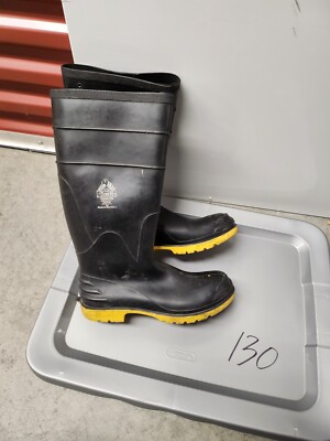 Bata Black Heavy Duty Rubber Work Boots Waterproof Sz 11 Men’s Black Bata Boots Size 9 [9BATA] - $36.80 : Butcher & Packer  main image 2