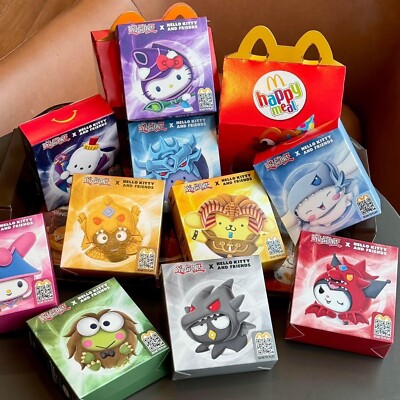 2024 McDonalds Happy Meal Toy Yu-Gi-Oh Hello Kitty Full Complete Set 10  Pieces