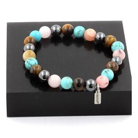 Mineralien Und Edelsteine. Armband Perlen Tigerauge + HäMatit + Opal