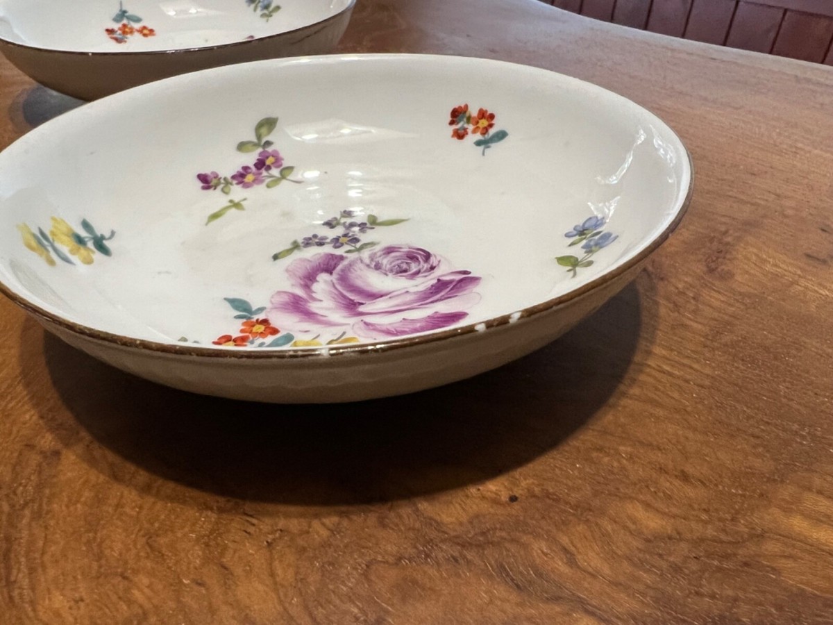 □美術品□1820年〜1924年◇額装40cm◇皿20.5cm◇Meissen