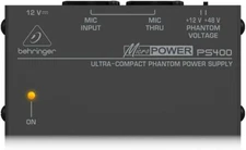 Behringer Micropower PS400 Ultra-Compact Phantom Power Supply