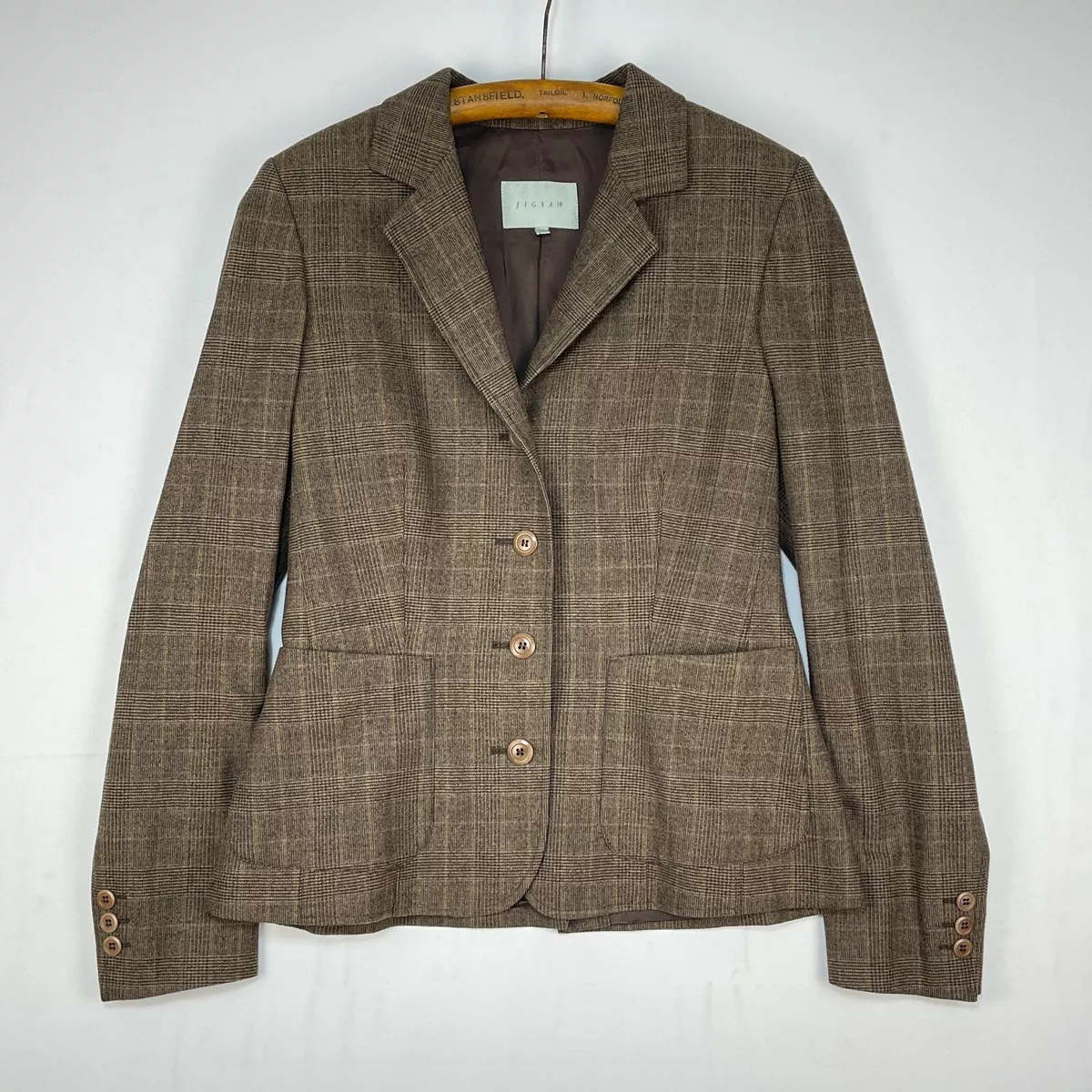Jigsaw tweed cheap coat