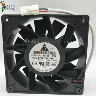 1PCS New Delta PFB1224UHE DC 24V 2.40A 12CM 12038 Inverter Cooling Fan ...