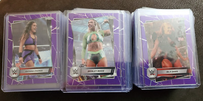 2025 Topps Chrome WWE Purple Refractor Pick Your Wrestler 1-200