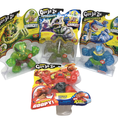 Heroes Of Goo Jit Zu Dino Power Thrash Tritops XRay Terrack Water