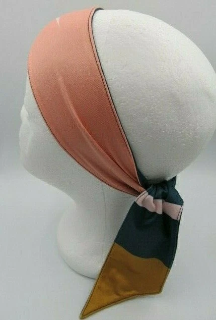 Nike Dri-Fit Head Tie 2.0 Reversible Midnight Turq/Rosa Cuarzo/Gamuza Dorada Foto 3 de 4