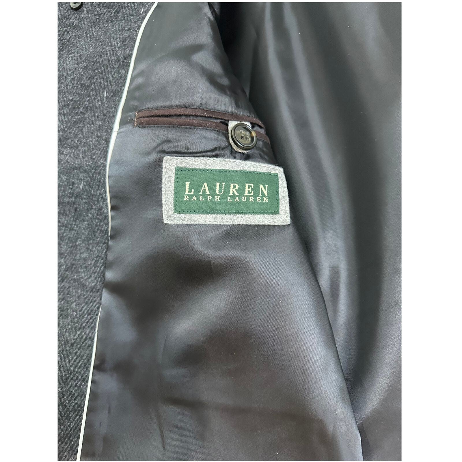 Lauren Ralph Solid Wool-Blend Button-Up Overcoat … - image 6