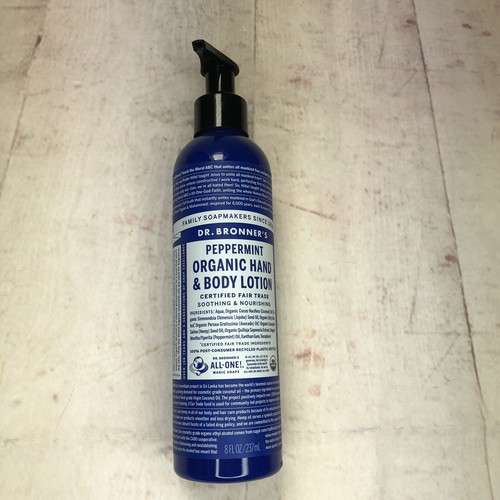 Dr. Bronner's Hand & Body Lotion Pfefferminze Bio, 8 fl. Oz. - Bild 1 von 5