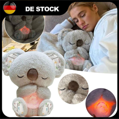 Plüsch Schlummer Ruhe Otter Spielzeug Beruhigender Koala Bär Atmungsbewegung DHL