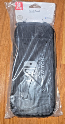 HORI Tough Pouch (BLACK) Officially Licensed - Nintendo Switch Case - NEW 