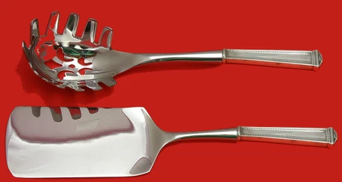 Pantheon by International Sterling Italian Pasta Server Set 2pc HHWS Custom