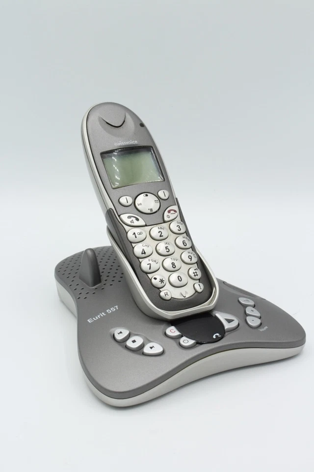 Swissvoice Eurit 557 Triple ISDN Telefon mit Anrufbeantworter Basisstation Akku - Bild 4 von 4