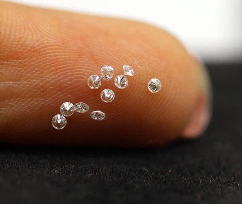 Small 10 Pcs Lot Natural Loose Diamonds 0.11 TCW Round Cut E Color VVS1 Grade
