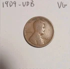 1909 (P) VDB Lincoln Wheat Cent  VG Philadelphia Mint