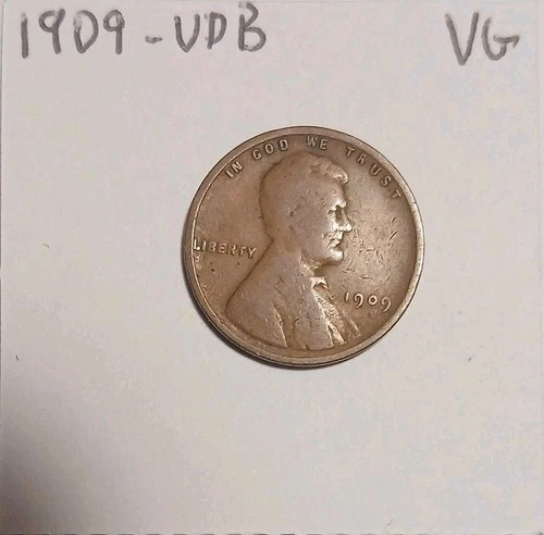 1909 (P) VDB Lincoln Wheat Cent  VG Philadelphia Mint