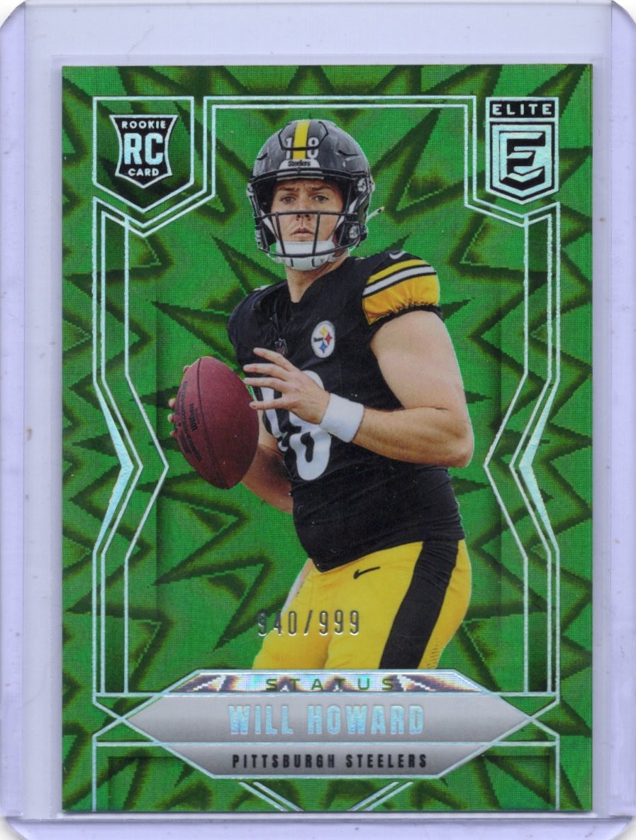 2025 Panini Donruss Elite - Will Howard #150 (RC) Status Explosion /999 Steelers