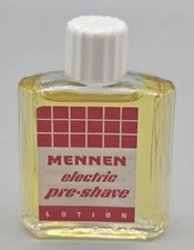 Vintage MENNEN Electric Pre-Shave Lotion in Glass Bottle - NOS