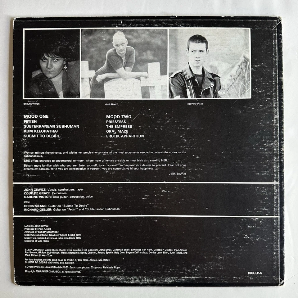 Submit To Desire by Sleep Chamber (LP, 1985) RARE OOP Industrial classic Vinyl - Image 2 of 4