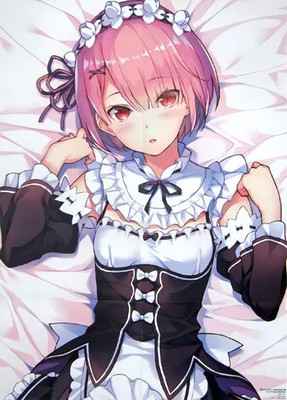 Re:Zero Ram B2 Anime Poster Folded in Eight Full Color Collectible
