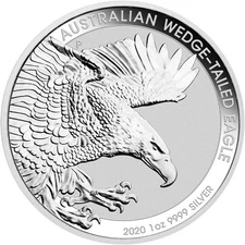 2020 1 oz Australian Wedge Tail Eagle Silver Coin (BU)
