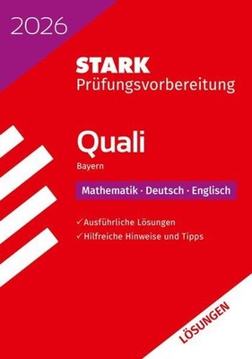 STARK Lösungen zu Mathematik, Deutsch, Englisch 9. Klasse - Quali Mittelschule 2
