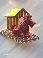 Butler and Wilson. Dog Kennel Brooch. Gold Tone. BNIB