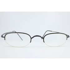 Guess GU4115 SBLK Black Oval Semi Rimless Eyeglasses Frames 44-23-140 Mens
