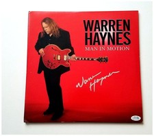 Warren Haynes Autographed Man In Motion Album Cover LP Gov't Mule ACOA