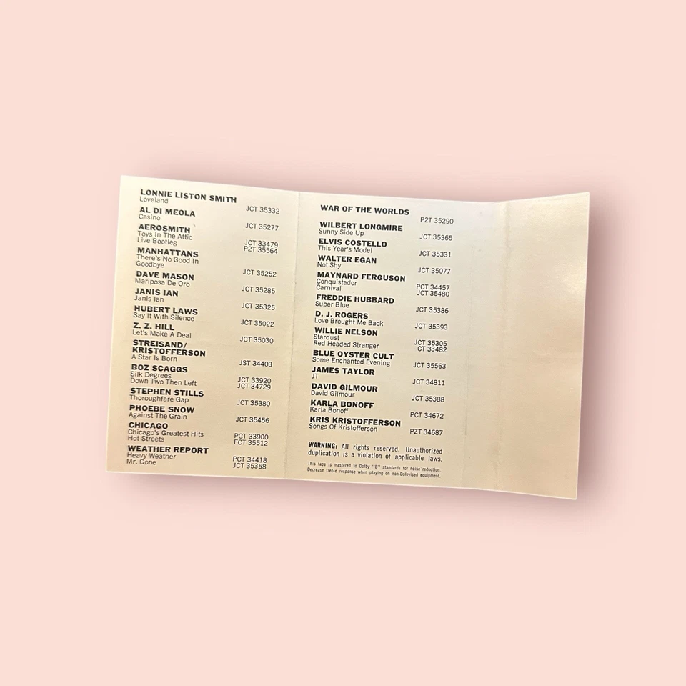 Neil Diamond Serenade 1974 Cassette Tape Columbia Records Vintage VTG - Image 3 of 4