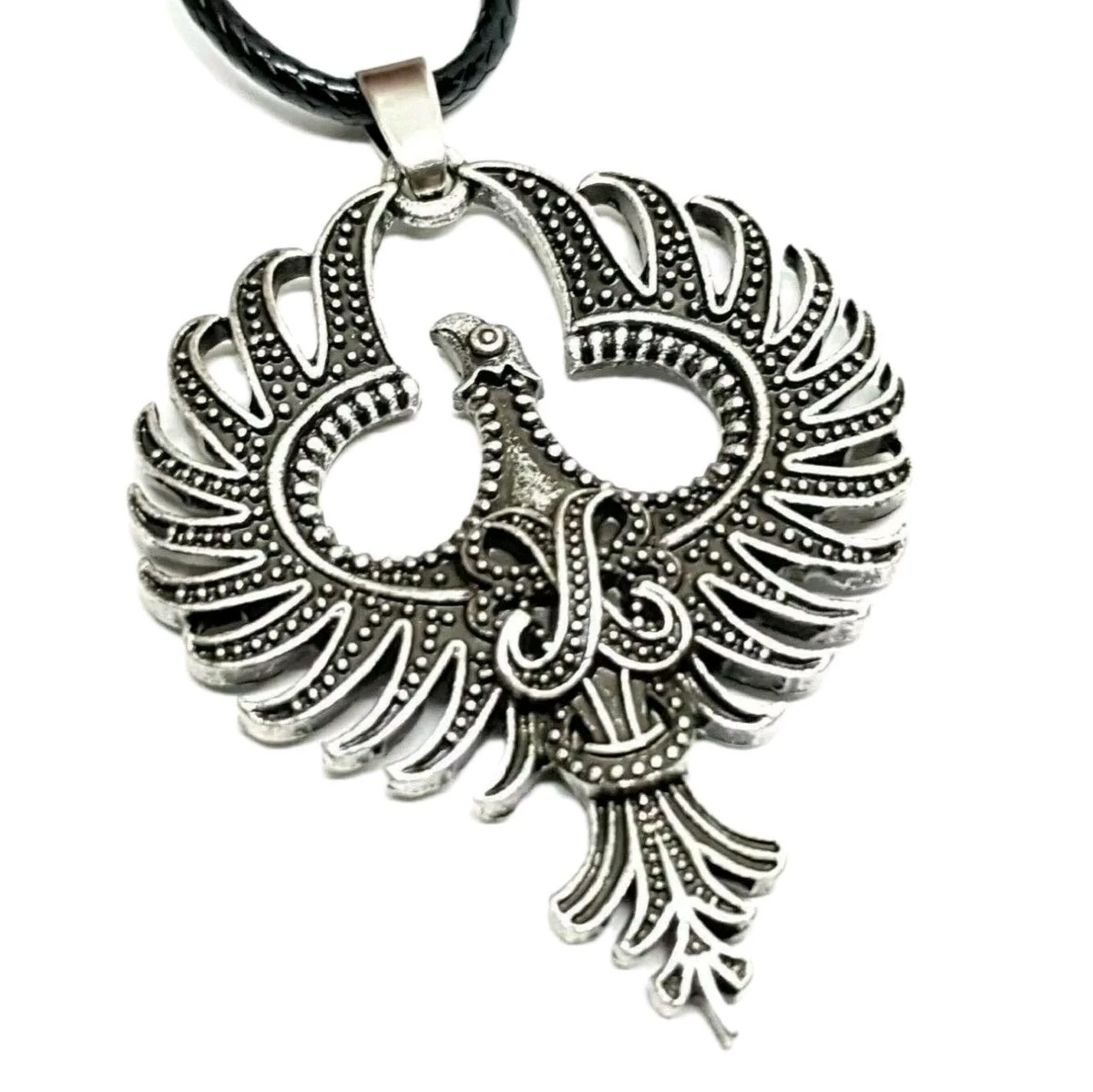 Phoenix Collana Donna In Argento 925 Con Ciondolo Fenice E Cristallo Blu - Gioiello Regalo In Confezione Elegante Con Panno Lucidante