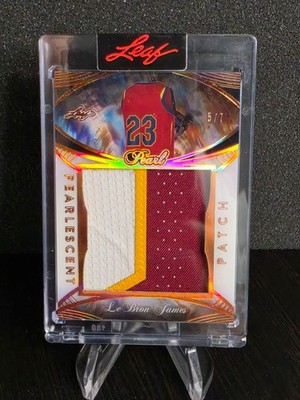 2025 Leaf Pearl Pearlescent LeBron James GAME-USED 3-Color Jumbo Patch /7