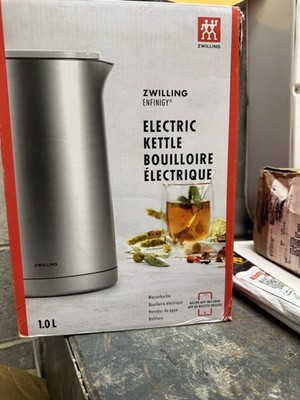ZWILLING Enfinigy Cordless Electric Kettle 1.0L 1500W Stainless Silver