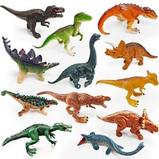 12 Dinosaur Figurines for Kids for Homeschool Preschool Toddler Kids