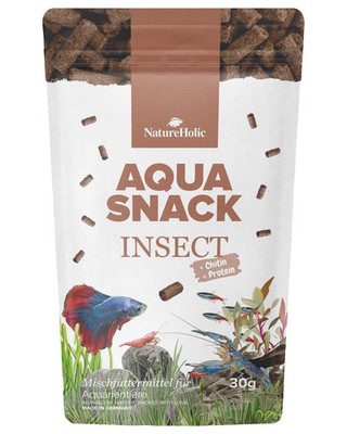 NatureHolic AquaSnack Insect Sticks - Futter für Garnelen & Fische - 30g