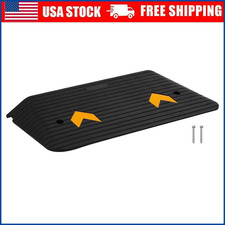 4" Rise Rubber Threshold Ramp for Doorway,Door Ramp w/NonSlip Textured Surface
