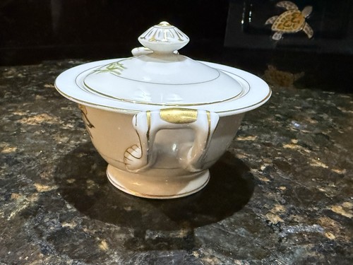 Vintage Creamer & Sugar Set Harmony House China “Alyce" Black Iris Japan. - Picture 5 of 18