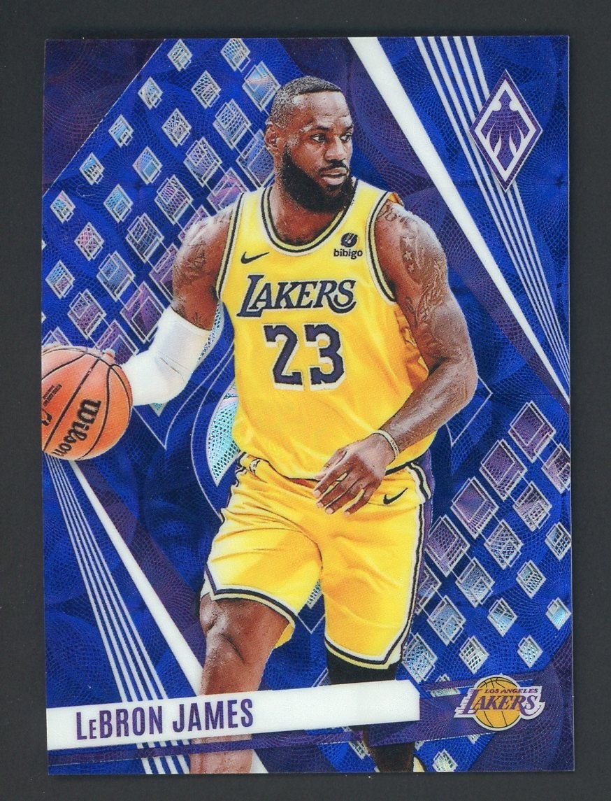 2023-24 Panini Phoenix Blue Scope #211 LeBron James Los Angeles Lakers 11/35