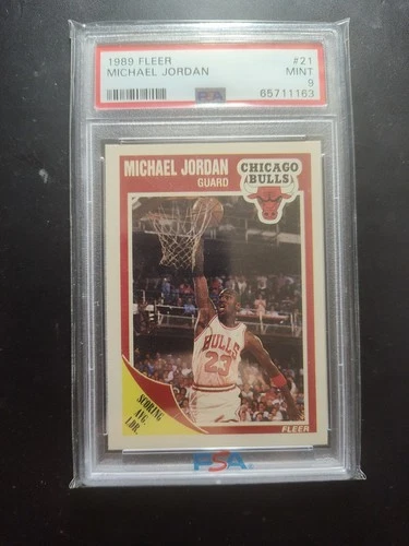 1989 Fleer - Chicago Bulls - Michael Jordan #21 - PSA 9 Mint
