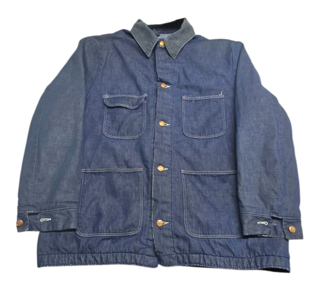 Wrangler Denim Chore Jacket Vintage Outerwear Coats & Jackets for