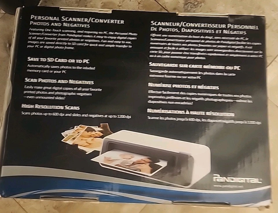 Pandigital PANSCN05 Photo Slide & Negative Converter Scanner NEW Open Box - Image 2 of 2