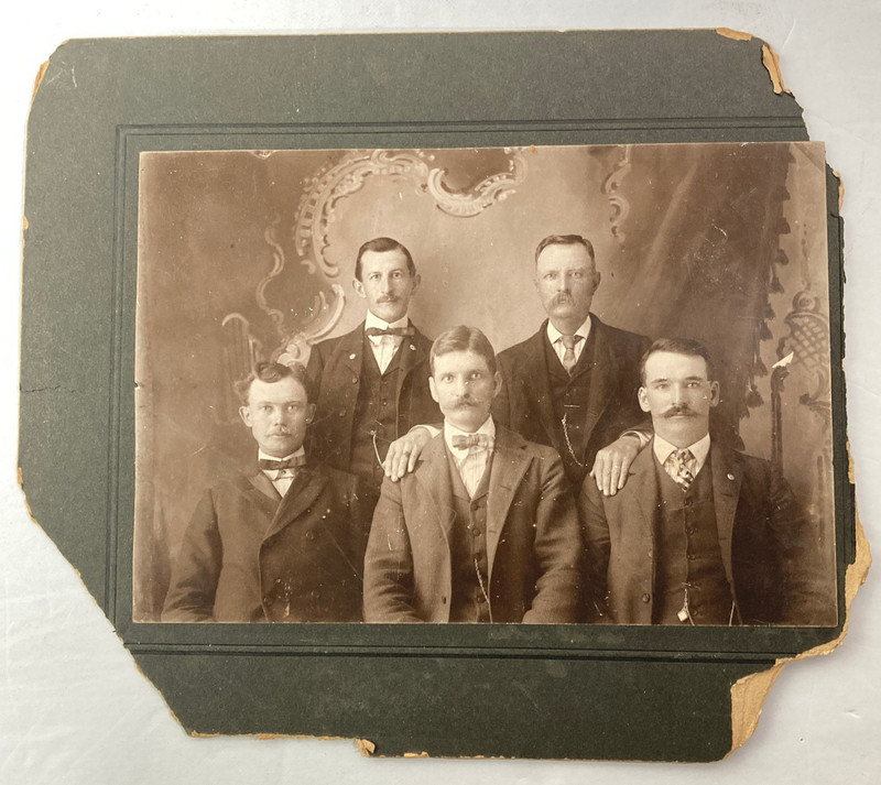 Antique 1903 Photo Charles W Jones Historical Portrait 1st Mayor Strong City KS