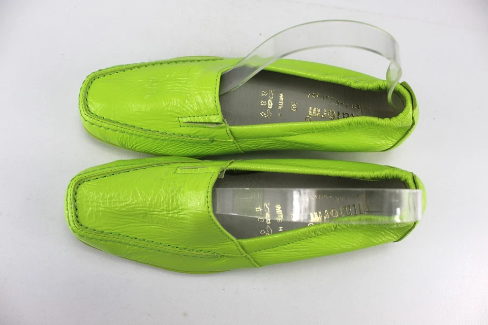 Vitaform Gr.39 Damen Komfort Ballerinas Slipper Loafers Leder Grün WIE NEU P 122 - Bild 4 von 4