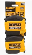 DeWalt - DWHT79325Z - ATOMIC 25 ft. x 1-1/8 in. Tape Measure - Pack of 2