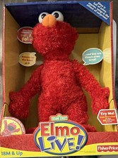 Fisher-Price Sesame Street Elmo Live Plush Toy Medium 2007 18M In Box