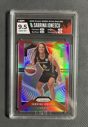 2020 Panini Prizm WNBA Sabrina Ionescu Red Prizm /275 RC Rookie #89 NY Liberty